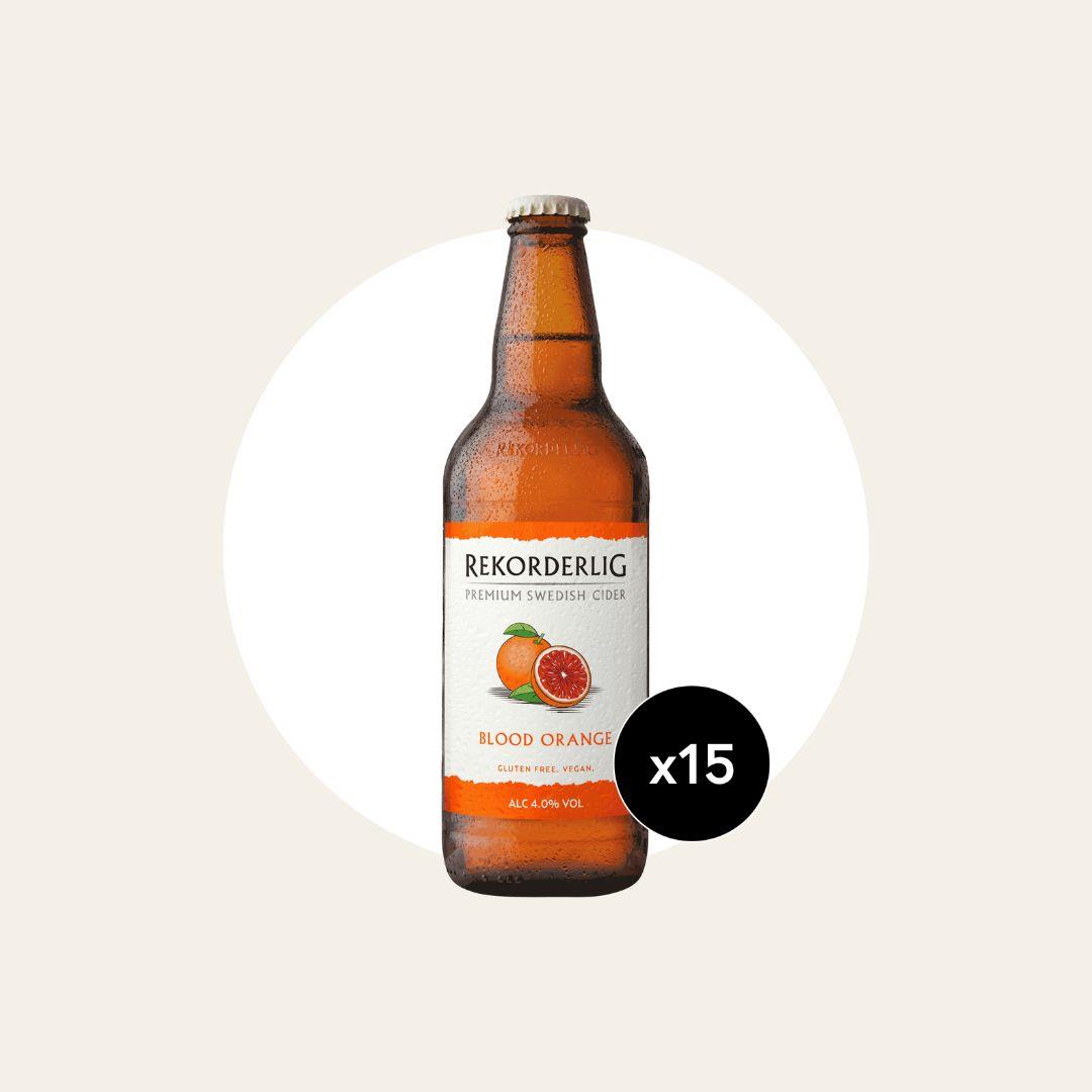 15 x Rekorderlig Blood Orange Cider Bottles