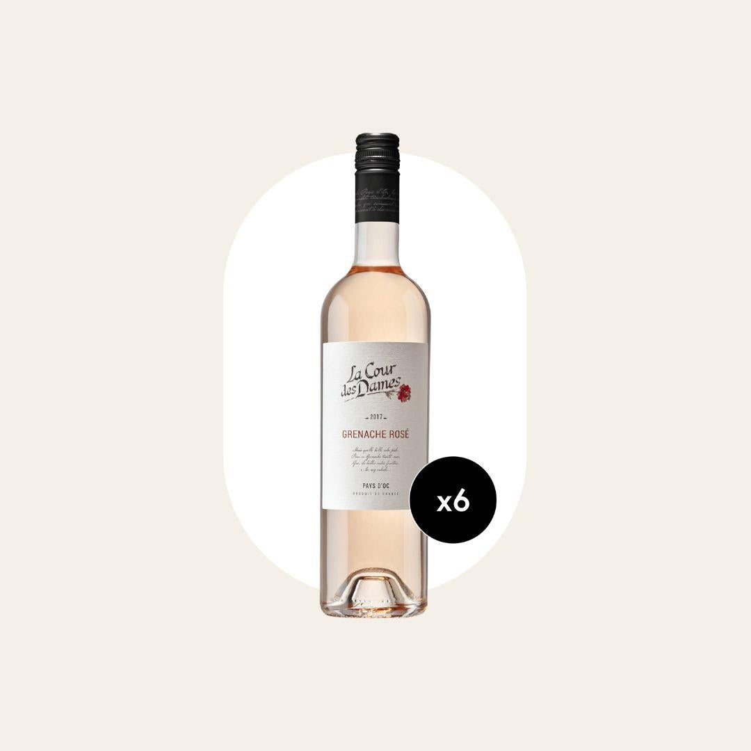 6 x La Cour Des Dames Grenache Rosé Wine 75cl Bottles