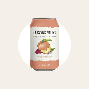 5 x Rekorderlig Peach Raspberry Cider 330ml Cans