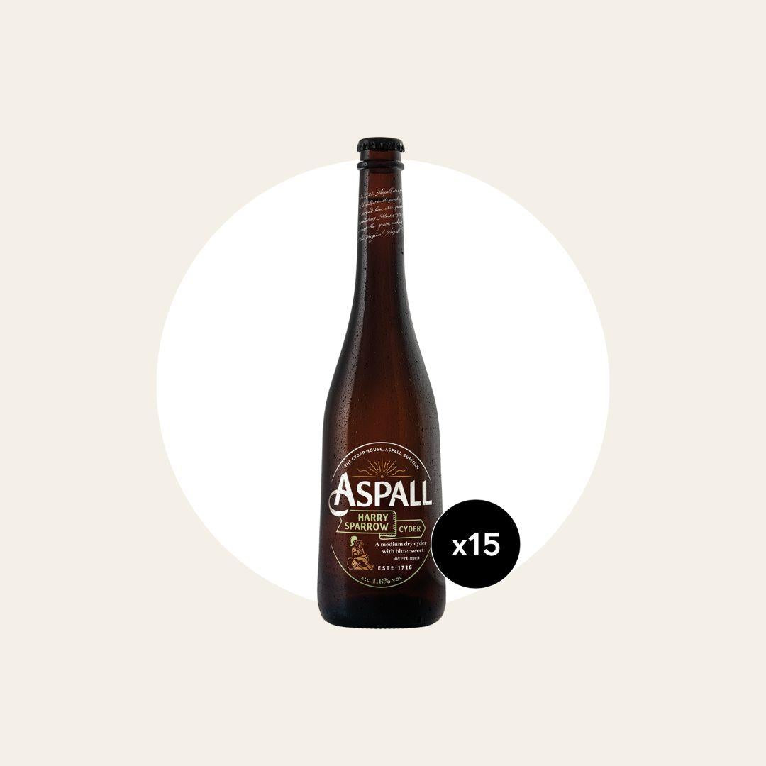 15 x Aspall Harry Sparrow Cyder 500ml Bottles