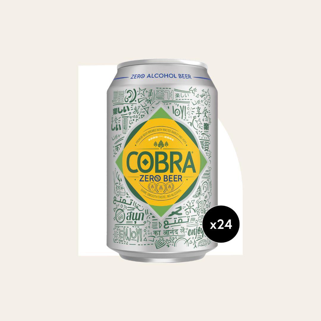24 x Cobra Zero 330ml Cans