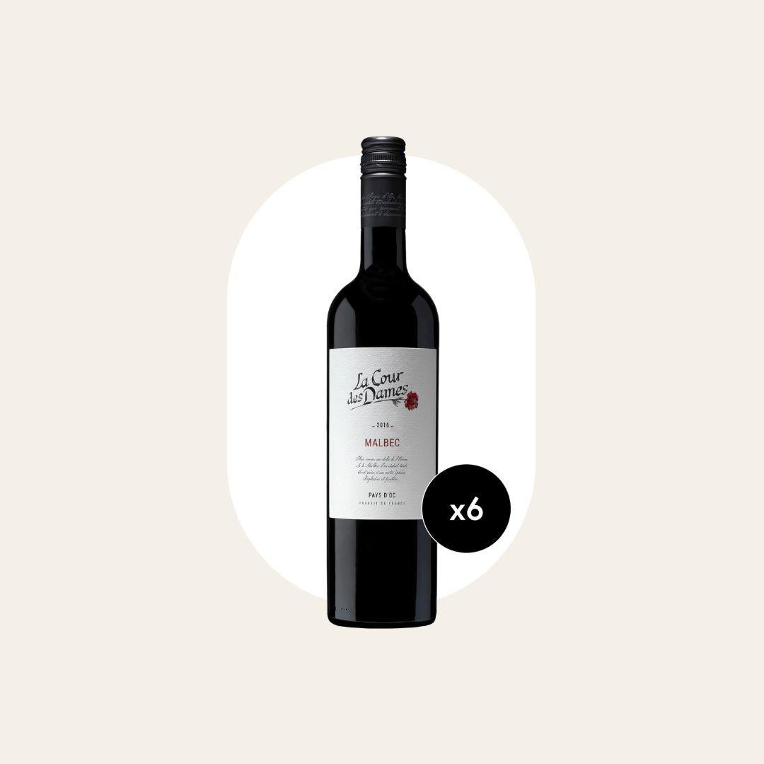 6 x La Cour Des Dames Malbec Red Wine 75cl Bottles
