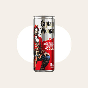 12 x Captain Morgan Spiced Gold & Cola 250ml Cans