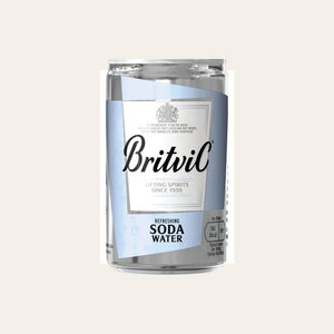 24 x Britvic Soda Water 150ml Cans