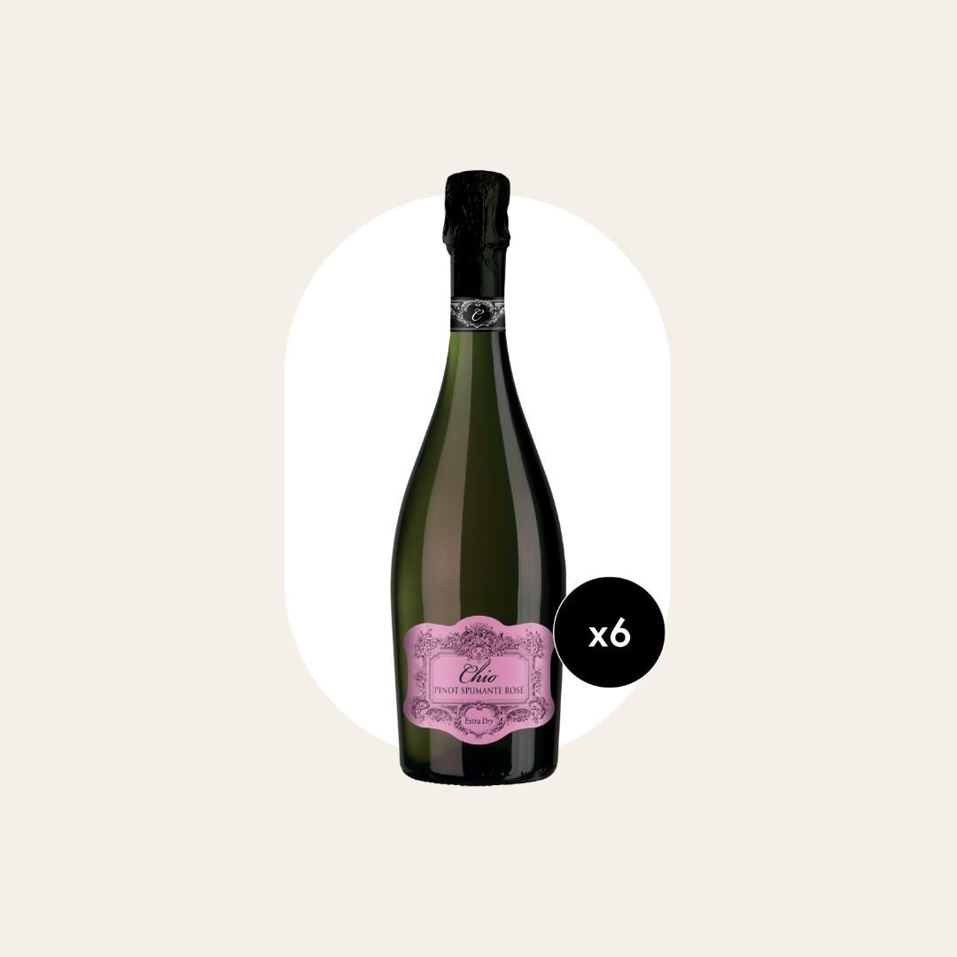 6 x Chio Pinot Spumante Rosé Sparkling Wine 75cl Bottles