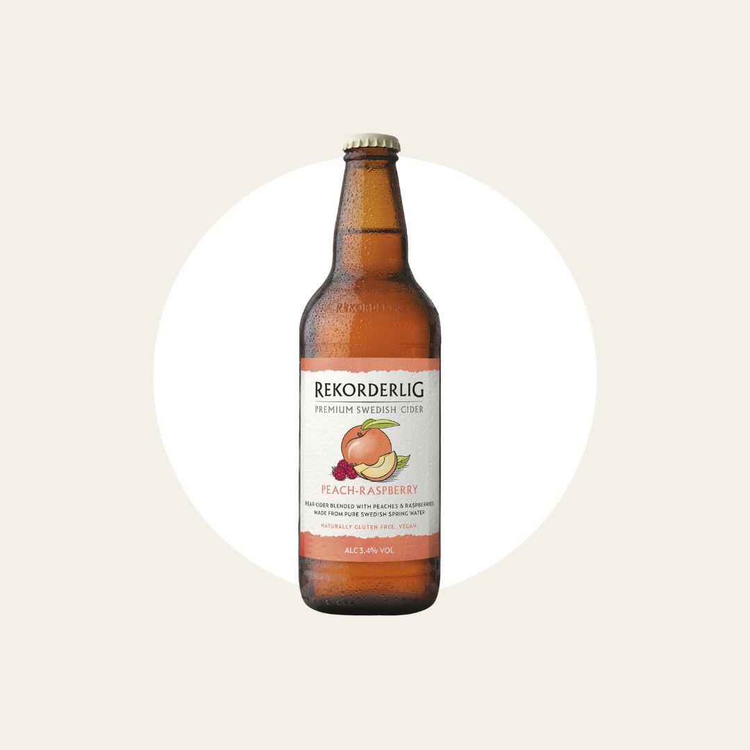 5 x Rekorderlig Peach Raspberry Cider 500ml Bottles