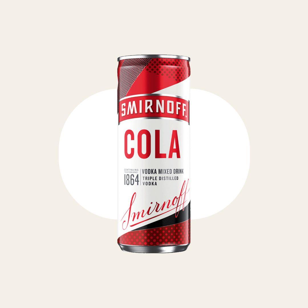 12 x Smirnoff & Cola 250ml Cans