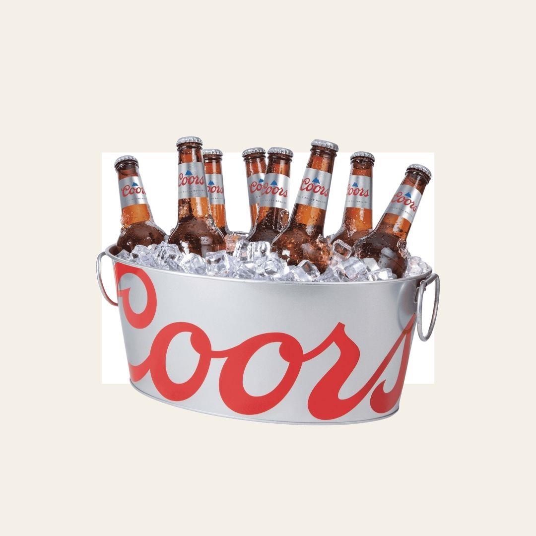 Coors Lager with Ice Bucket 16 x 330ml Bottles with Ice Bucket