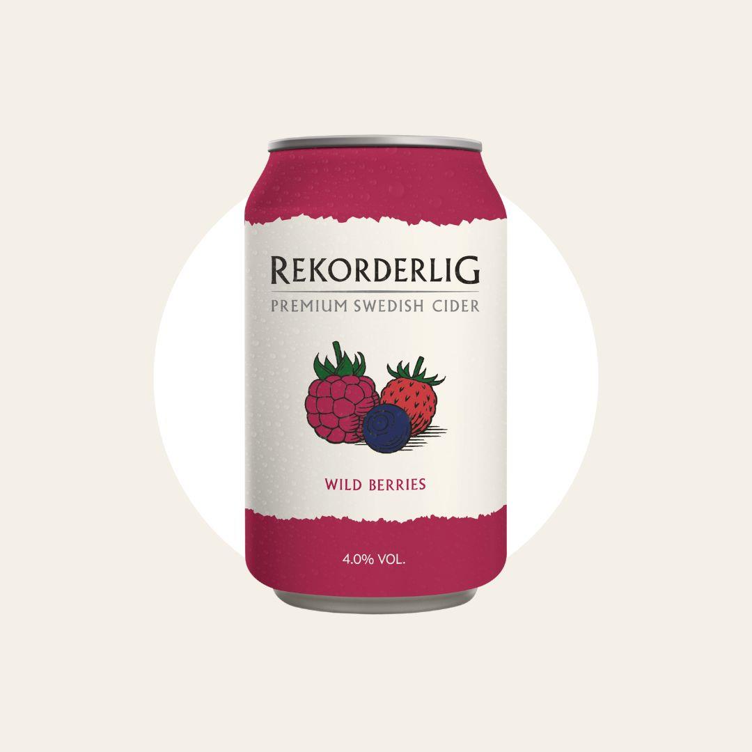 5 x Rekorderlig Wild Berries Cider 330ml Cans