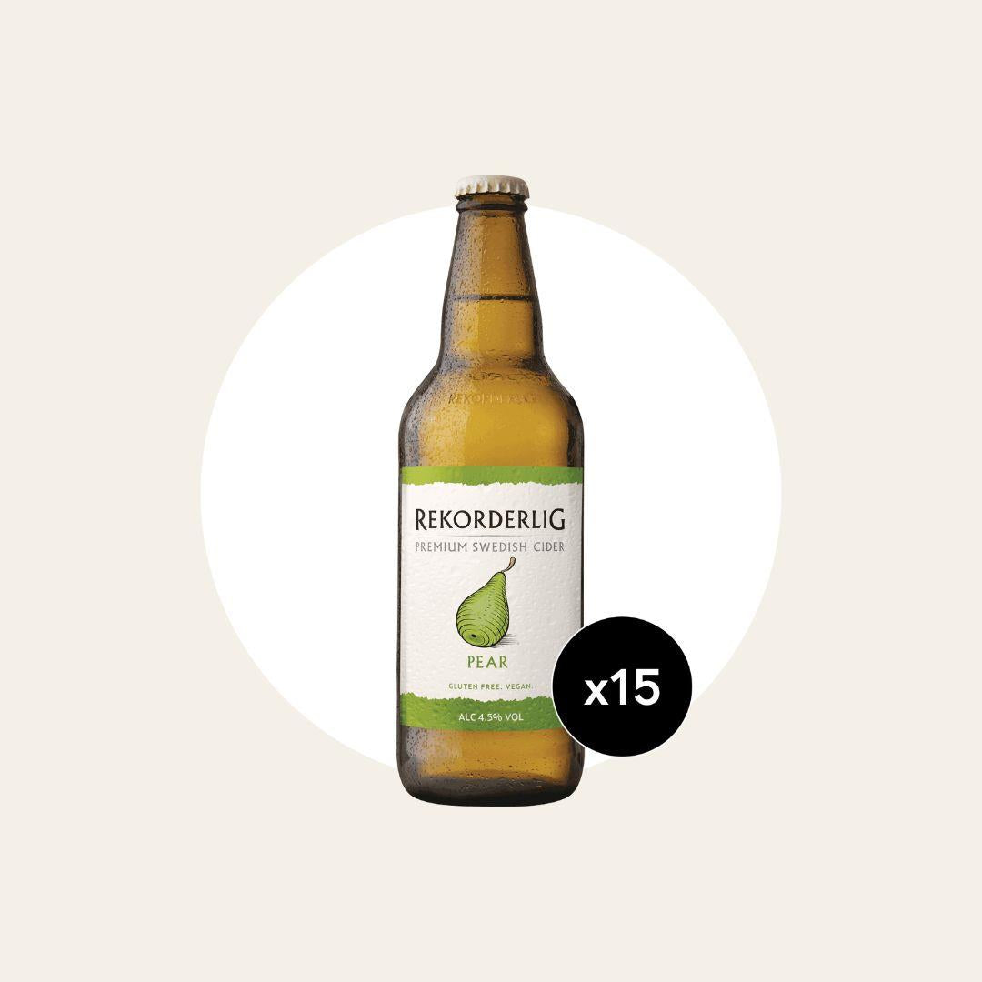 15 x Rekorderlig Pear Premium Cider 500ml Bottles