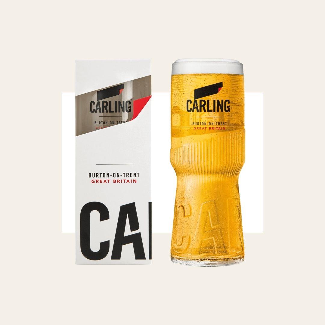 Carling Beer Pint Glass with Box