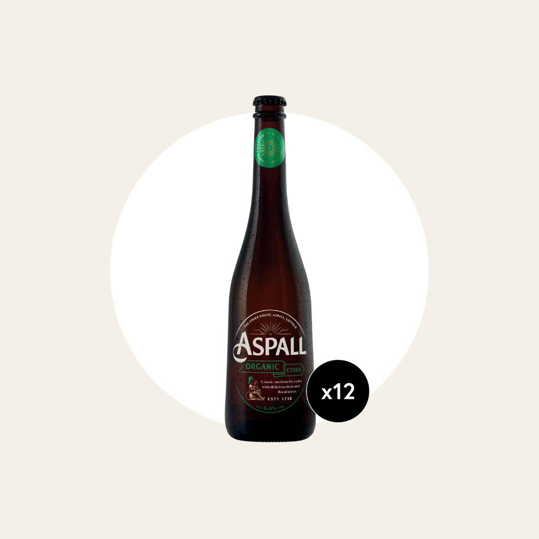 12 x Aspall Organic Cyder 500ml Bottles