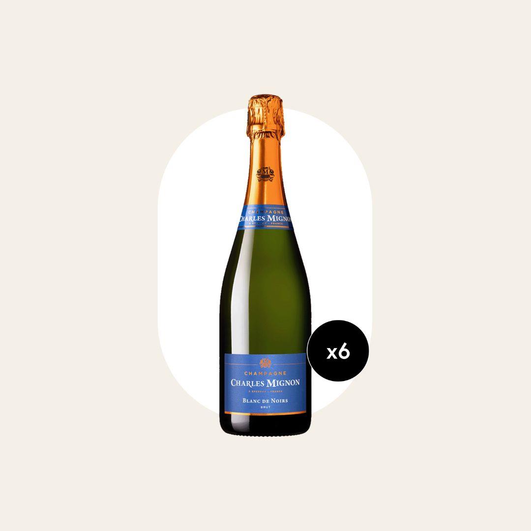 6 x Charles Mignon Blanc de Noirs Champagne 75cl Bottles