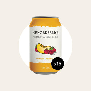 15 x Rekorderlig Mango-Raspberry Cider 330ml Cans