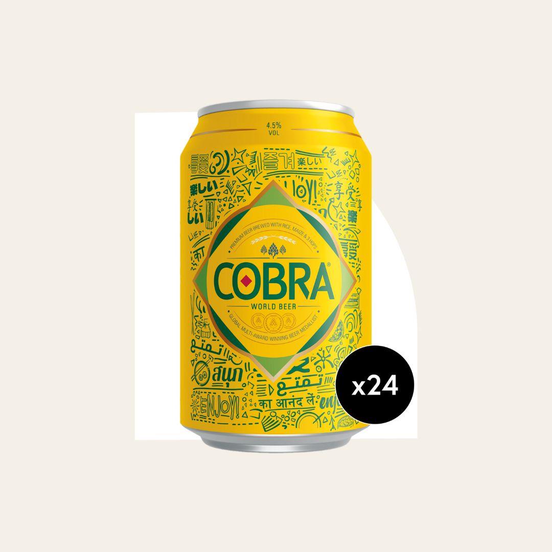 24 x Cobra Premium Beer 330ml Cans